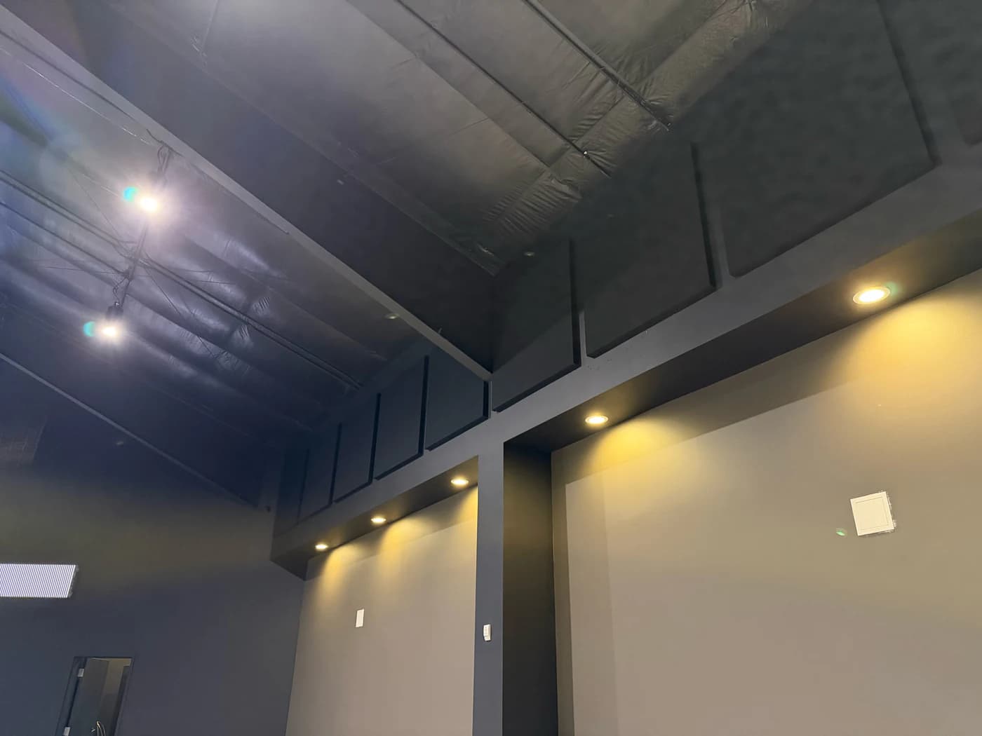 Primacoustic panels aligned with the upper wall architecture at Life Co Church