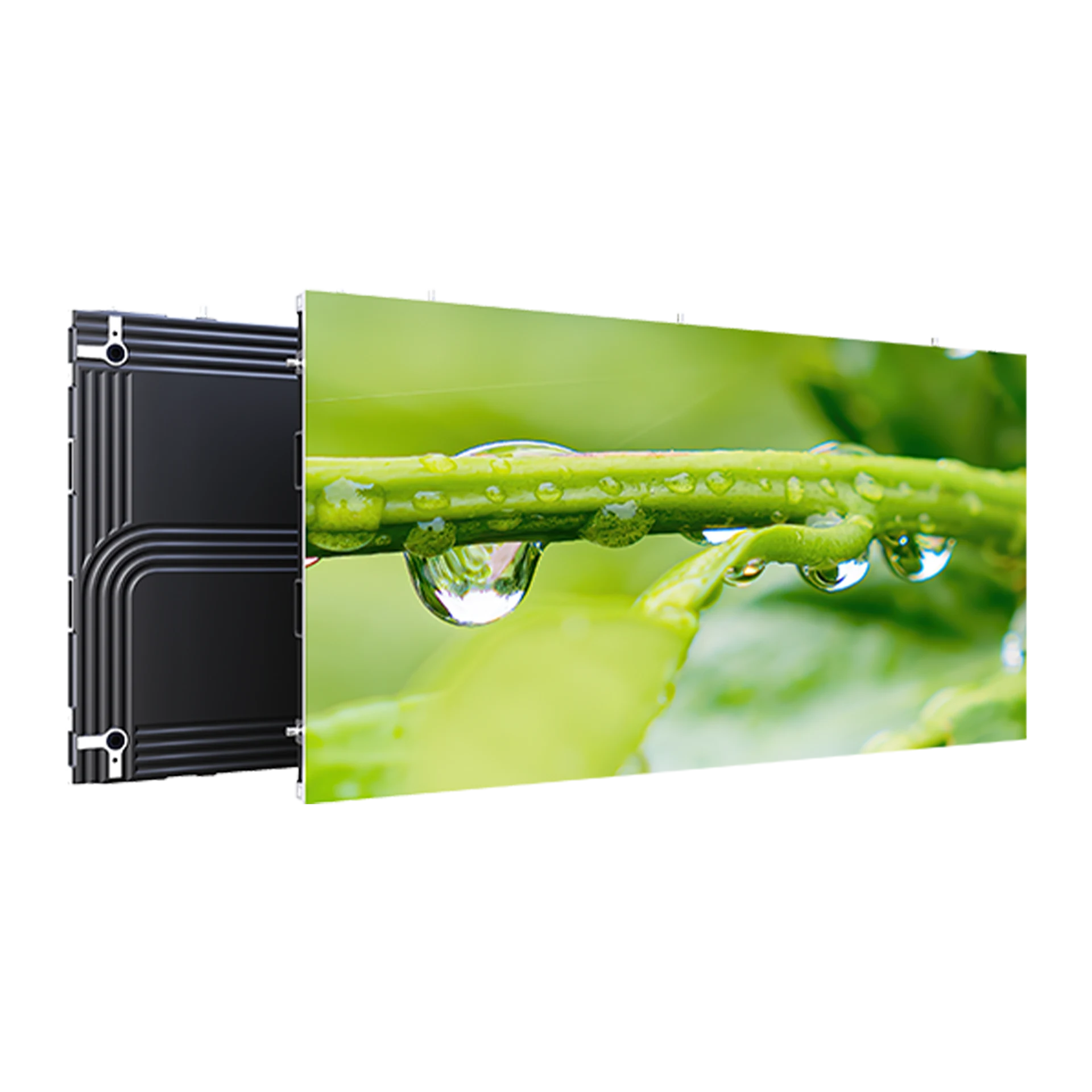 Qohr QT LED cabinet shown from the front and rear